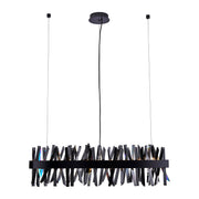 Allegri - 030250-184 - LED Linear Pendant - Glacier - Black Nickel