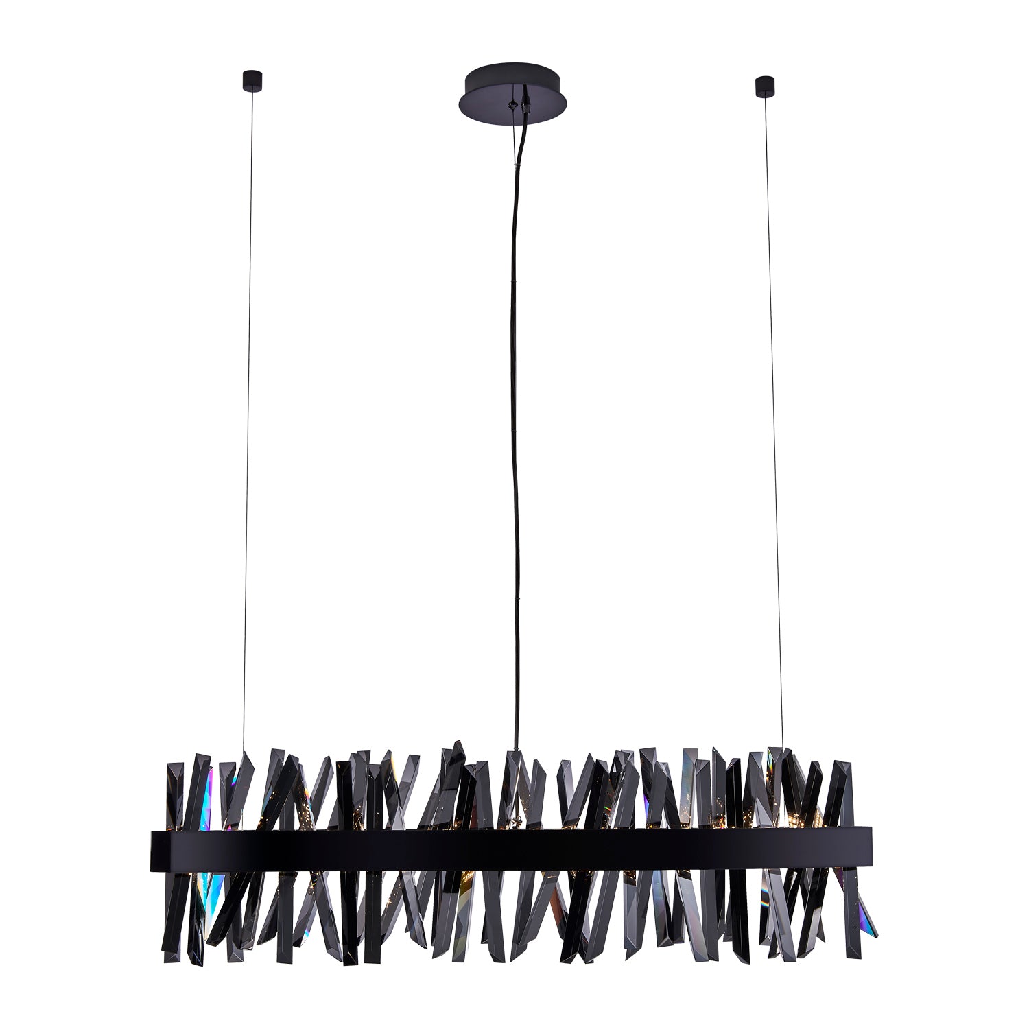 Allegri - 030250-184 - LED Linear Pendant - Glacier - Black Nickel
