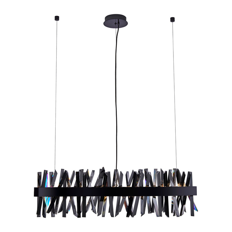 Allegri - 030250-184 - LED Linear Pendant - Glacier - Black Nickel