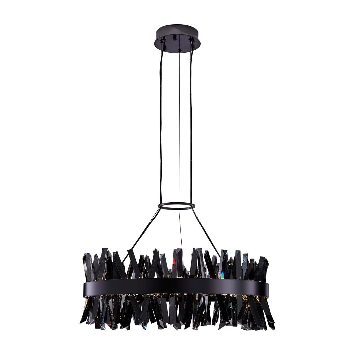 Allegri - 030255-184 - LED Chandelier - Glacier - Black Nickel