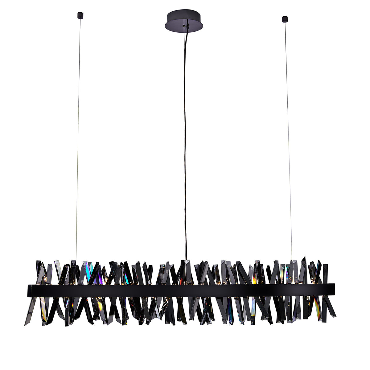 Allegri - 030258-184 - LED Linear Pendant - Glacier - Black Nickel