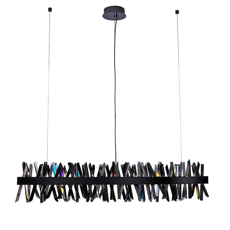 Allegri - 030258-184 - LED Linear Pendant - Glacier - Black Nickel