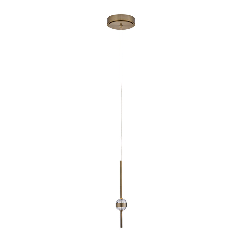 Allegri - 047611-044-FR001 - LED Mini Pendant - Goccia - Winter Brass
