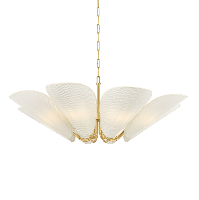 Mitzi - H1095808-AGB - Eight Light Chandelier - Winifred - Aged Brass