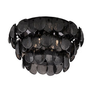 Kalco - 524645BN - Four Light Flush Mount - Uroko - Black Nickel