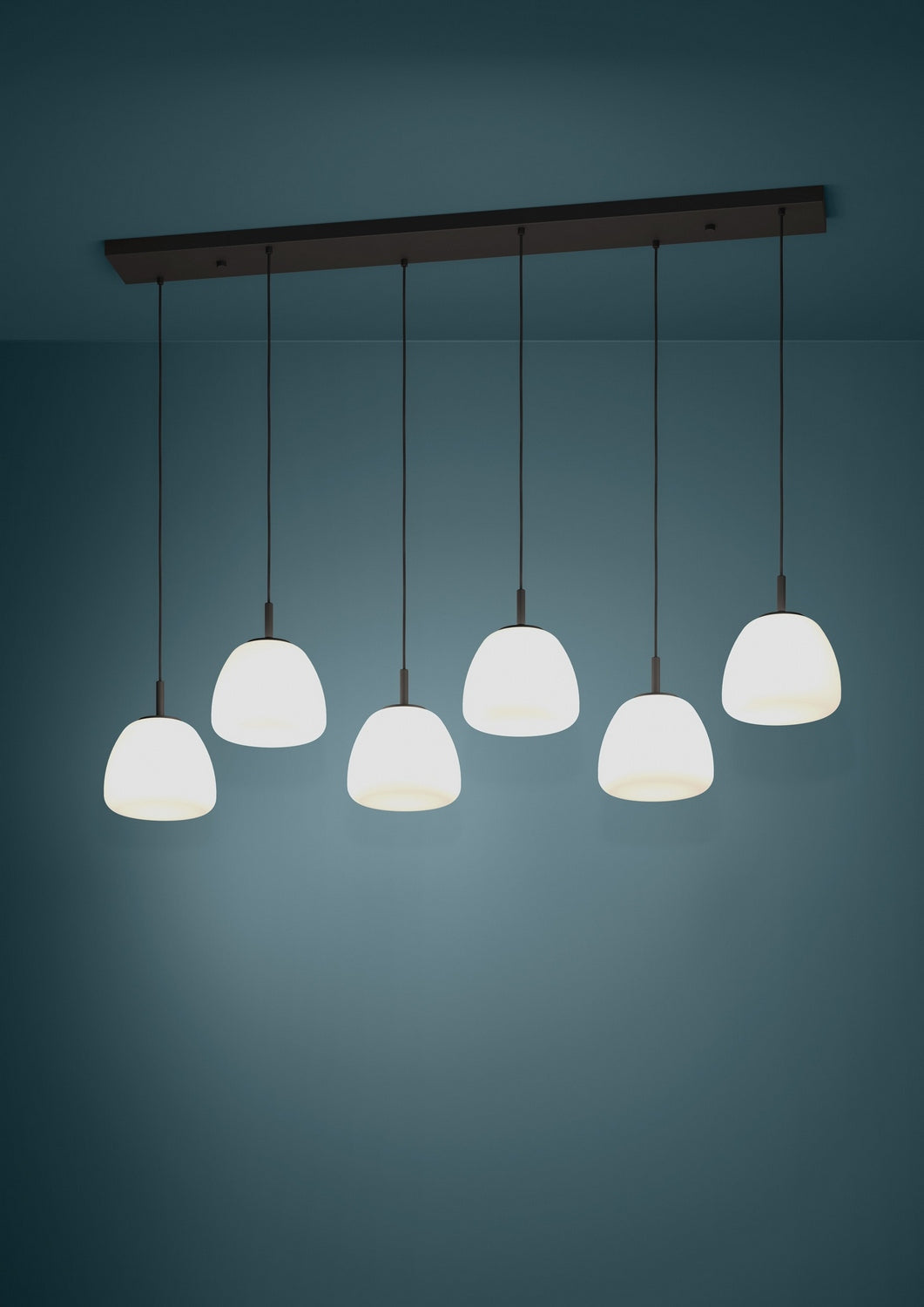 Eglo USA - 390203A - Six Light Linear Pendant - Balmes - Black