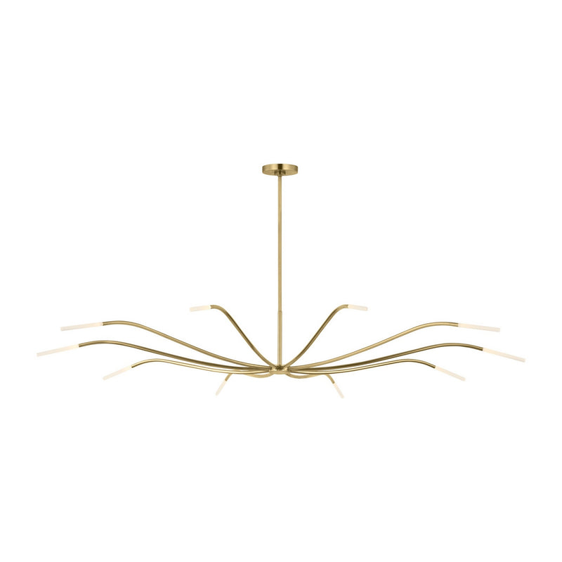 Visual Comfort Modern - SLCH81627HABEG - LED Chandelier - Lajos - Hand-Rubbed Antique Brass