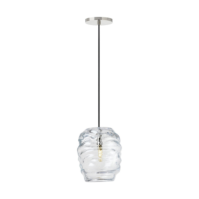 Visual Comfort Modern - SLPD865PNCG - One Light Pendant - Audra - Polished Nickel