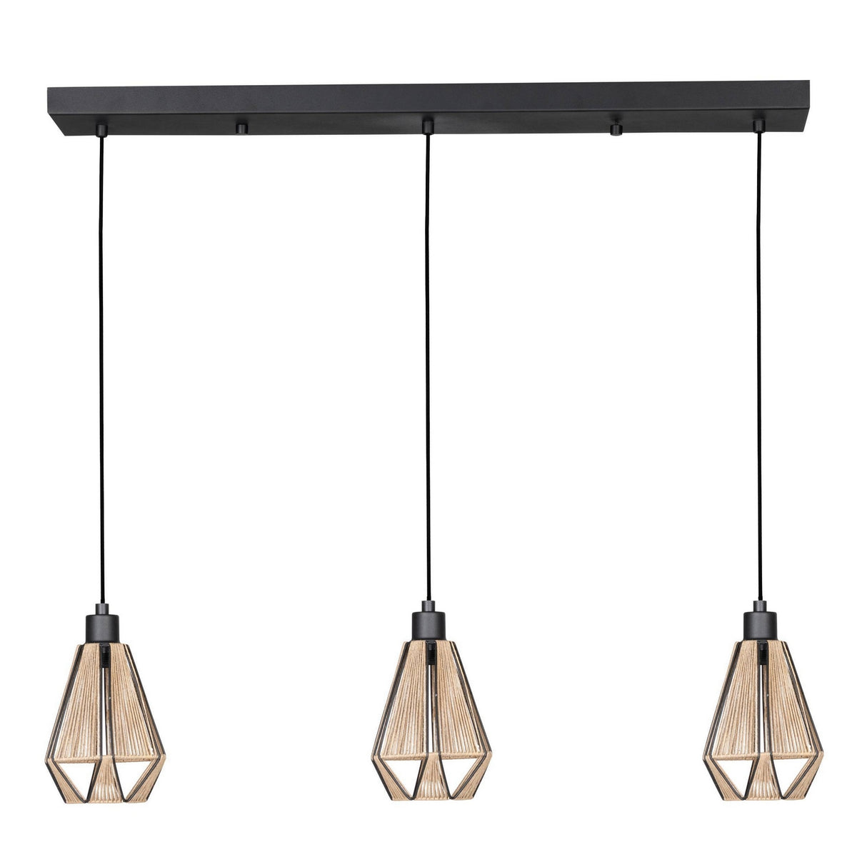 Eglo USA - 43777A - Three Light Pendant - Adwickle - Black