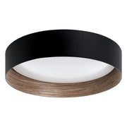 Eglo USA - 206239A - LED Ceiling Mount - Ester - Black, Sandlewood