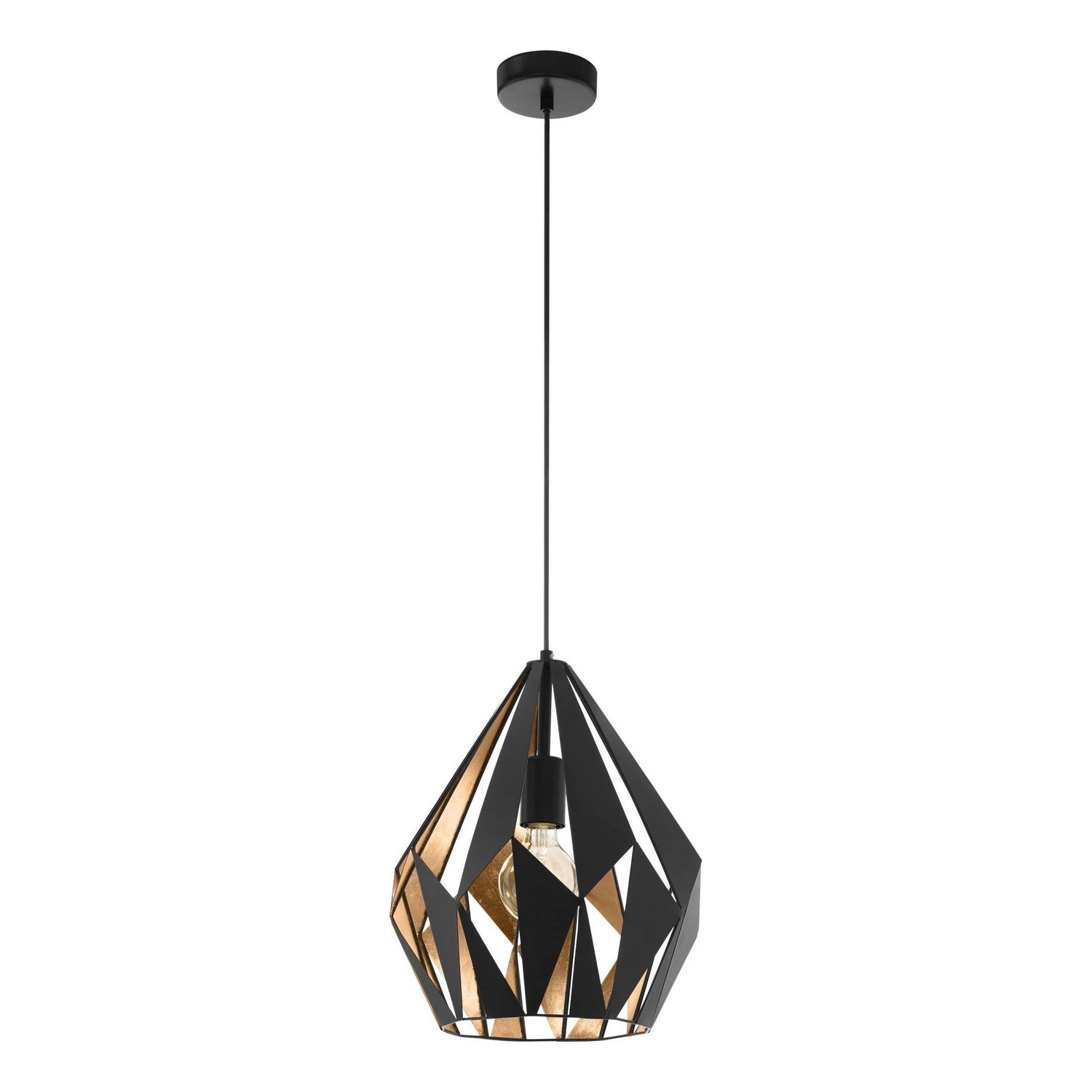 Eglo USA - 49931A - One Light Pendant - Carlton - Black