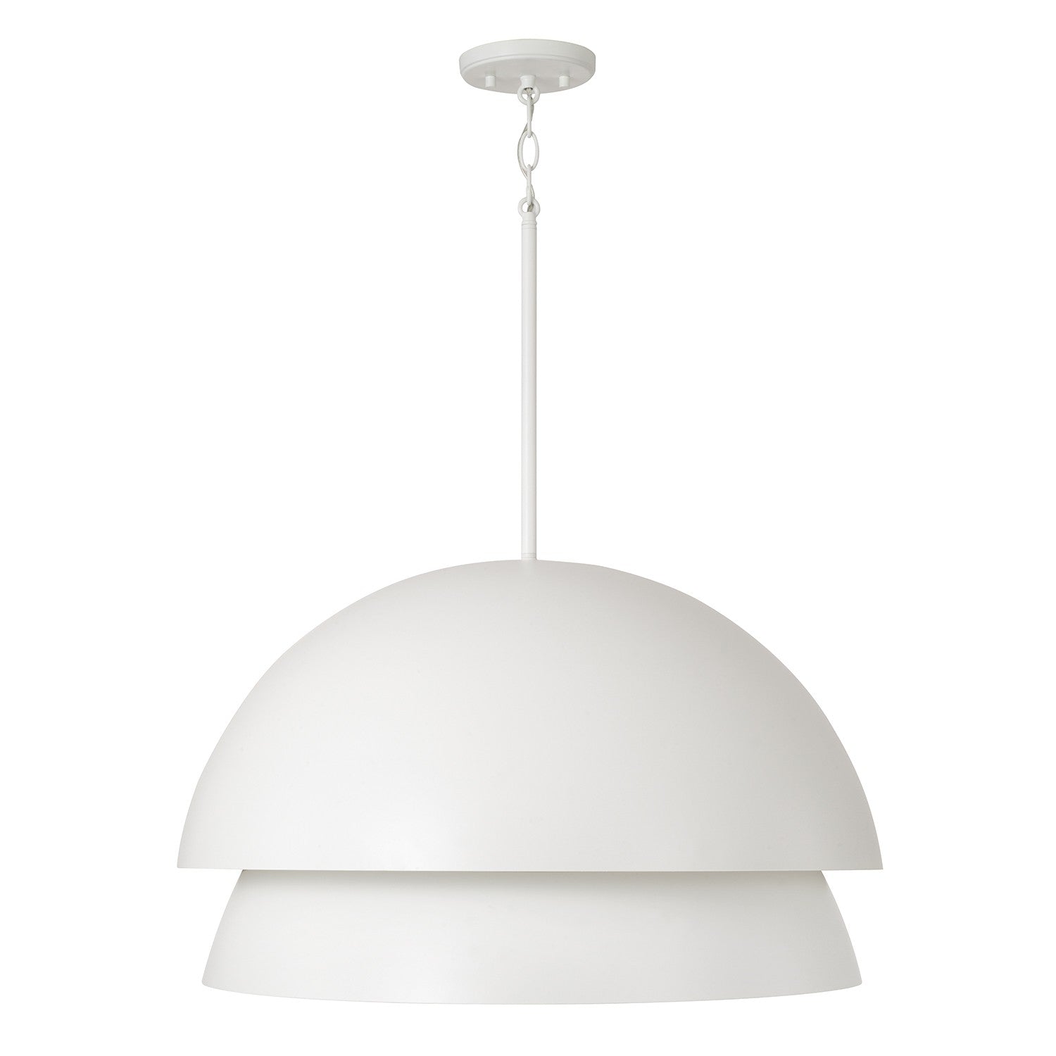 Capital Lighting - 359212WE - One Light Pendant - Jensen - Matte White