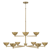 Capital Lighting - 458501FT - LED Chandelier - Francesca - Feathered Brass