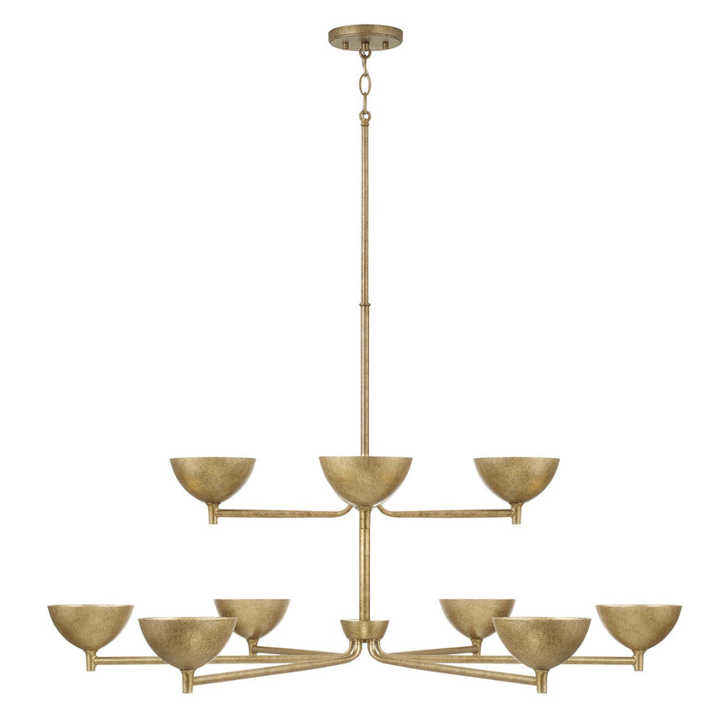 Capital Lighting - 458501FT - LED Chandelier - Francesca - Feathered Brass