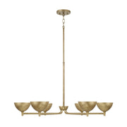 Capital Lighting - 458561FT - LED Chandelier - Francesca - Feathered Brass