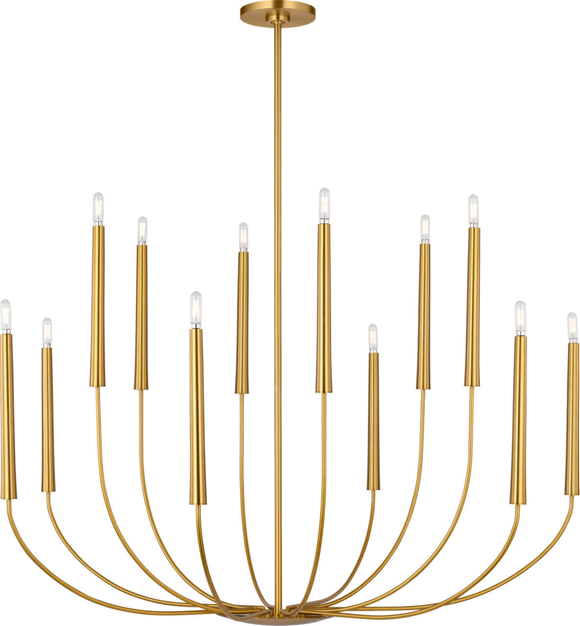 Visual Comfort Studio - EC11812BBS - 12 Light Chandelier - Lois - Burnished Brass/Burnished Brass