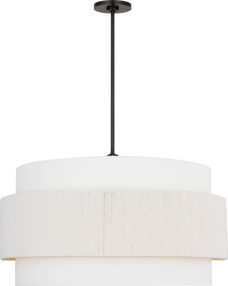 Visual Comfort Studio - EP1196AI - Six Light Hanging Shade - Belaro - Aged Iroged Iron
