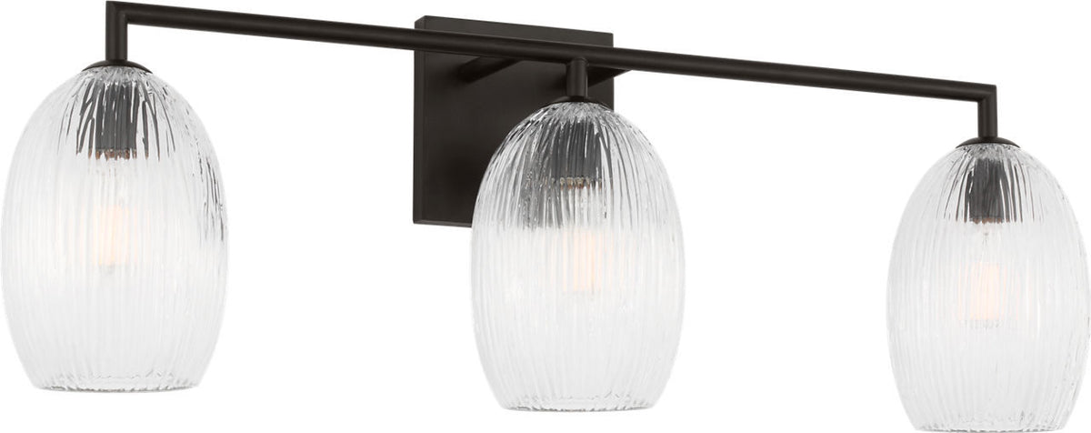 Visual Comfort Studio - HV1003AI - Three Light Bath - Serafina - Aged Iroged Iron