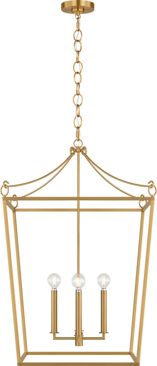 Visual Comfort Studio - KSC1194BBS - Four Light Lantern - Carlyle - Burnished Brass/Burnished Brass