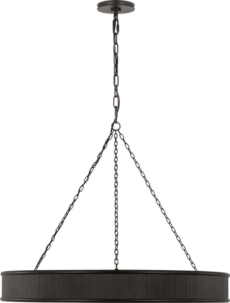 Visual Comfort Studio - PCC10110AI - Ten Light Chandelier - Ritz - Aged Iroged Iron