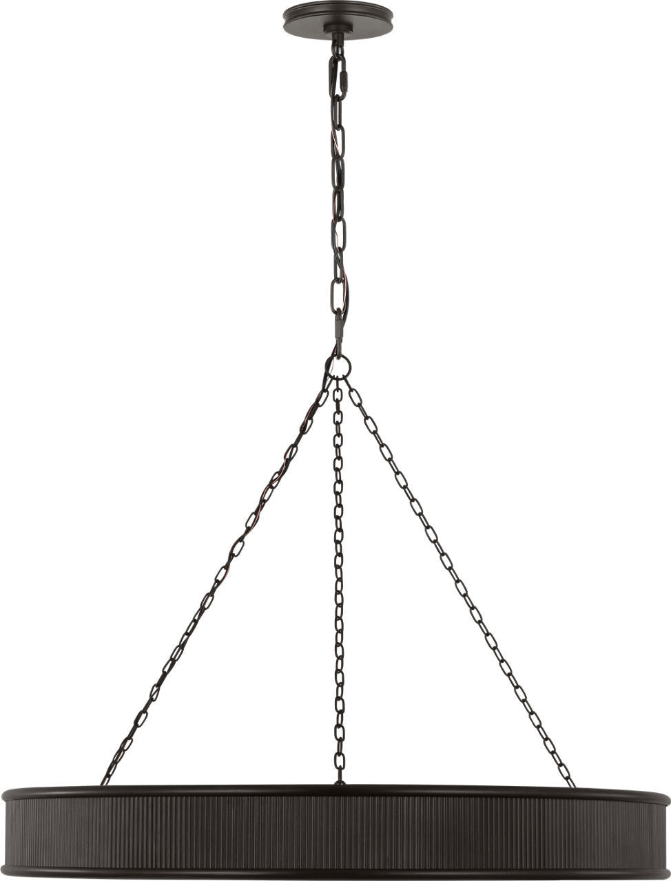 Visual Comfort Studio - PCC10110AI - Ten Light Chandelier - Ritz - Aged Iroged Iron