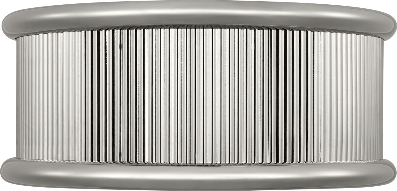 Visual Comfort Studio - PCF1033PN - Three Light Flush Mount - Ritz - Polished Nickel/Polished Nickel