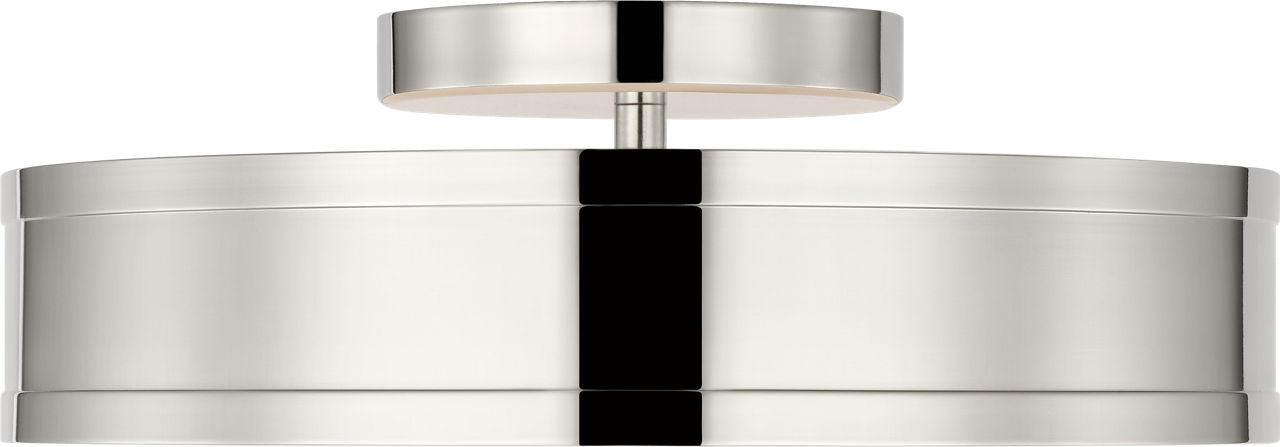 Visual Comfort Studio - PCF1051PN - LED Semi Flush Mount - Dupont - Polished Nickel/Polished Nickel