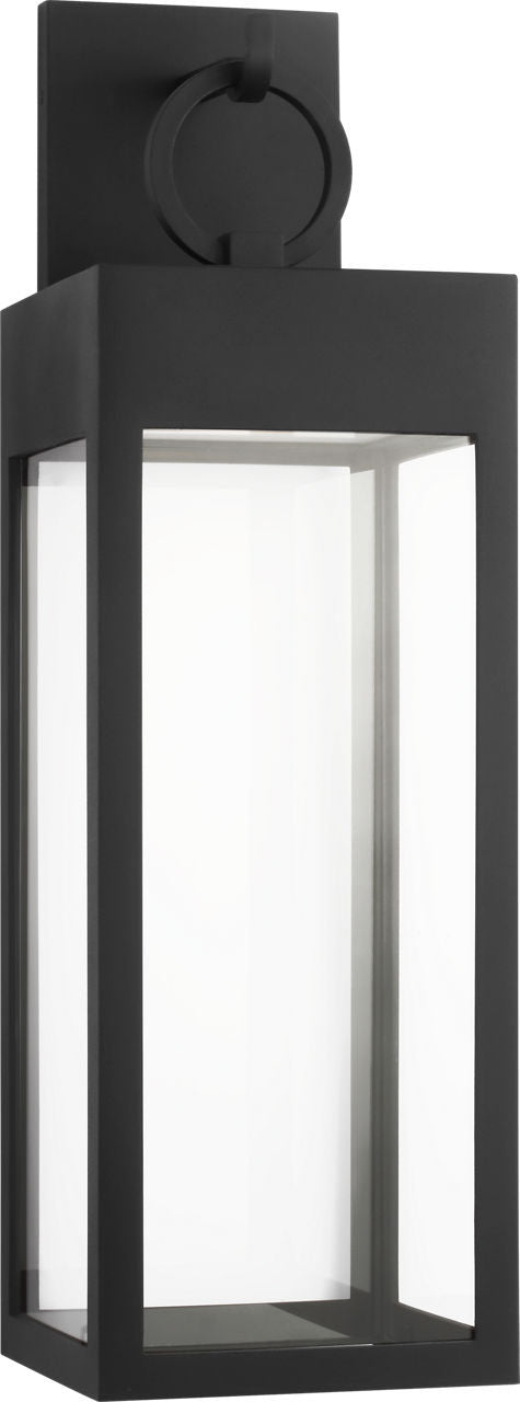 Visual Comfort Studio - SLO1401TXB - LED Wall Lantern - Sesha - Textured Black/Textured Black