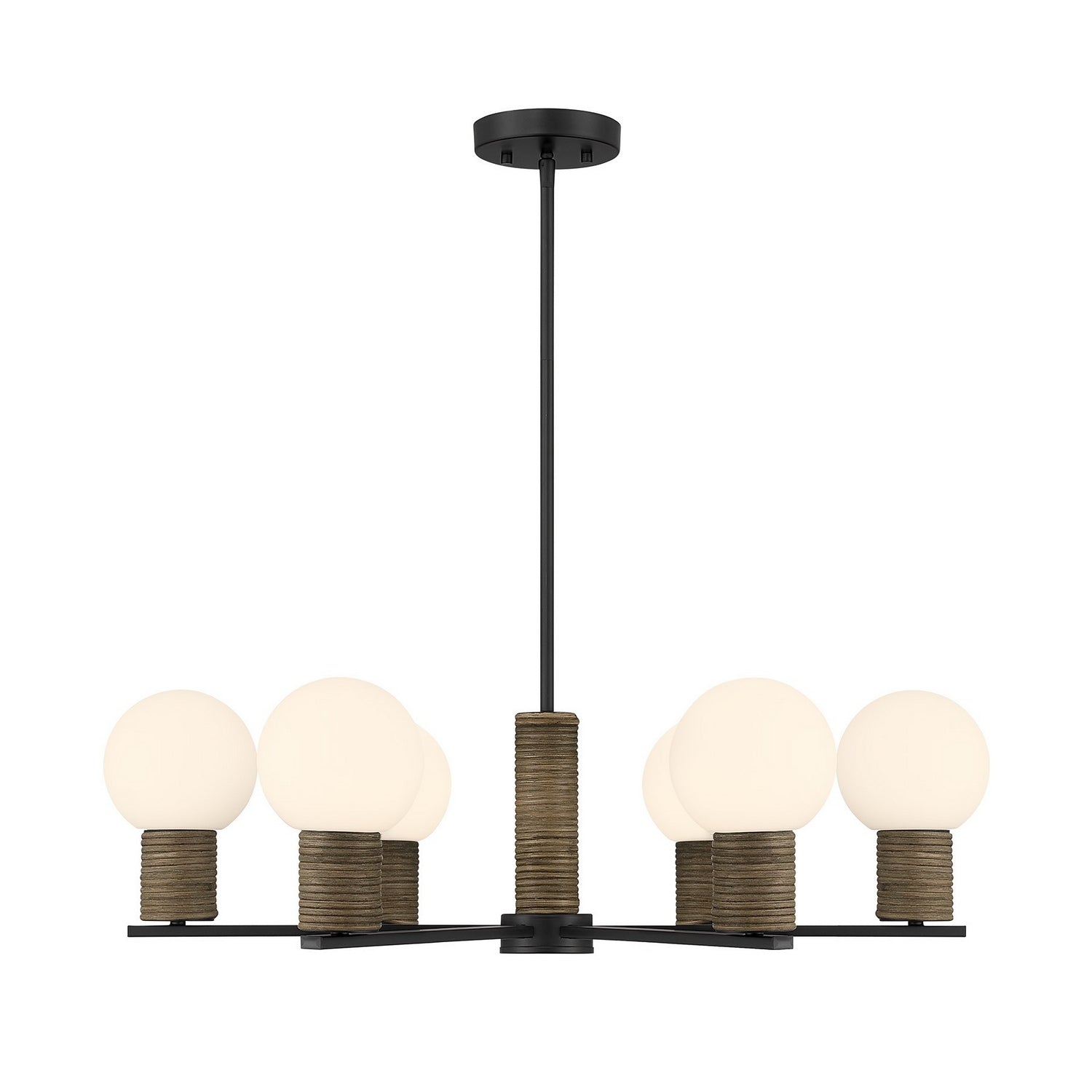 Savoy House - 1-4080-6-89 - Six Light Chandelier - Jarrell - Matte Black