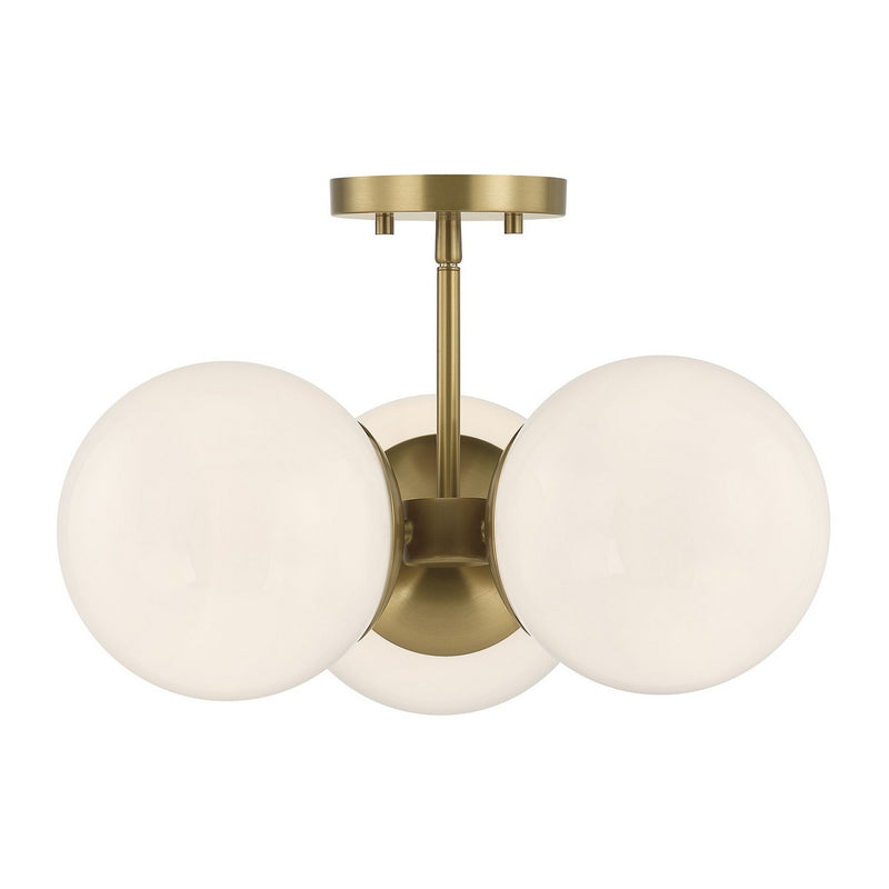 Savoy House - 1-6523-3-322 - Three Light Chandelier - Turin - Warm Brass