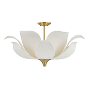 Savoy House - 6-7163-6-322 - Six Light Convertible Semi-Flush/Pendant - Elsie - Warm Brass