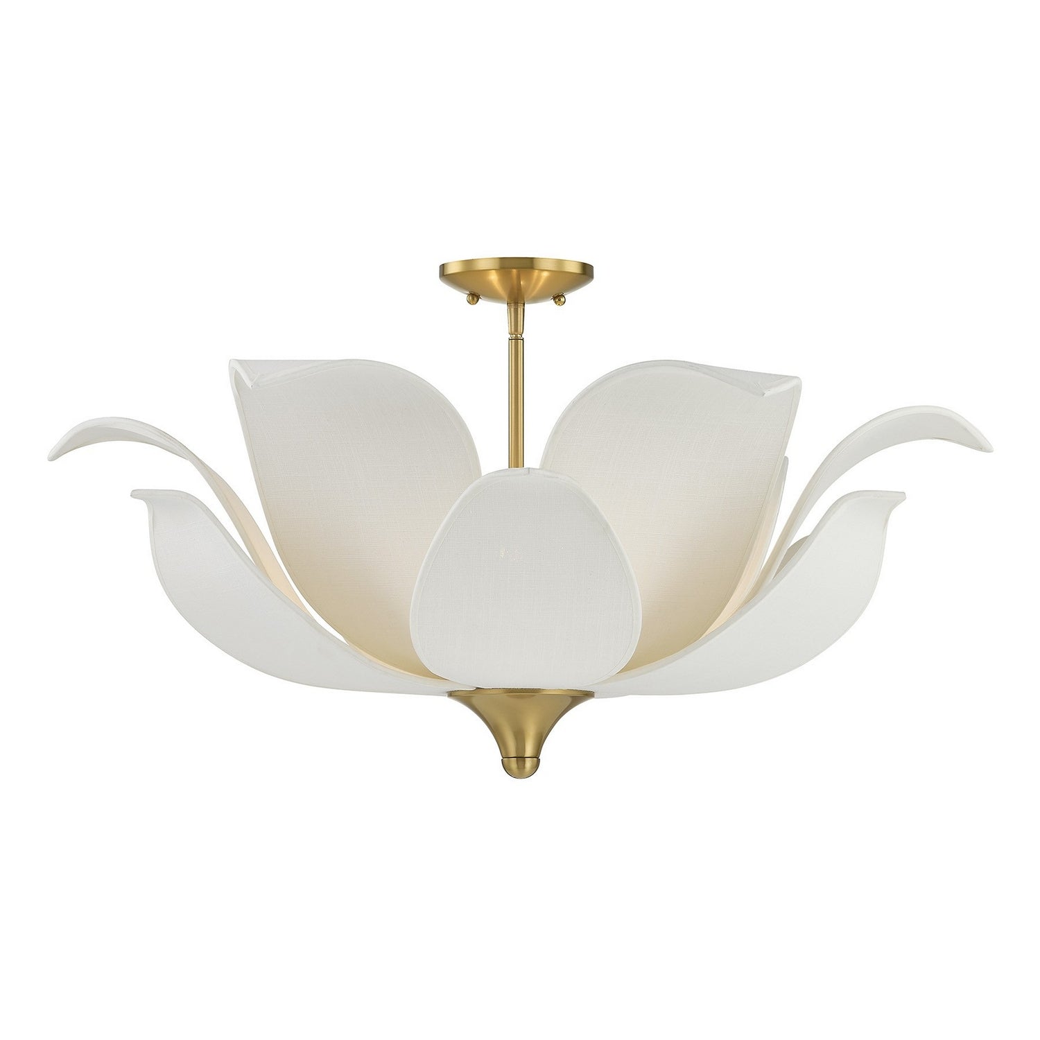 Savoy House - 6-7163-6-322 - Six Light Convertible Semi-Flush/Pendant - Elsie - Warm Brass