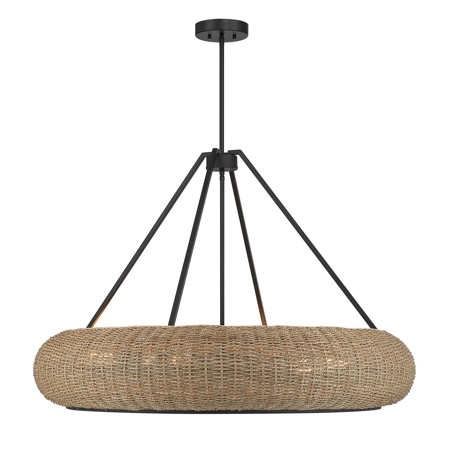Savoy House - 7-8301-6-89 - Six Light Pendant - Gaia - Matte Black