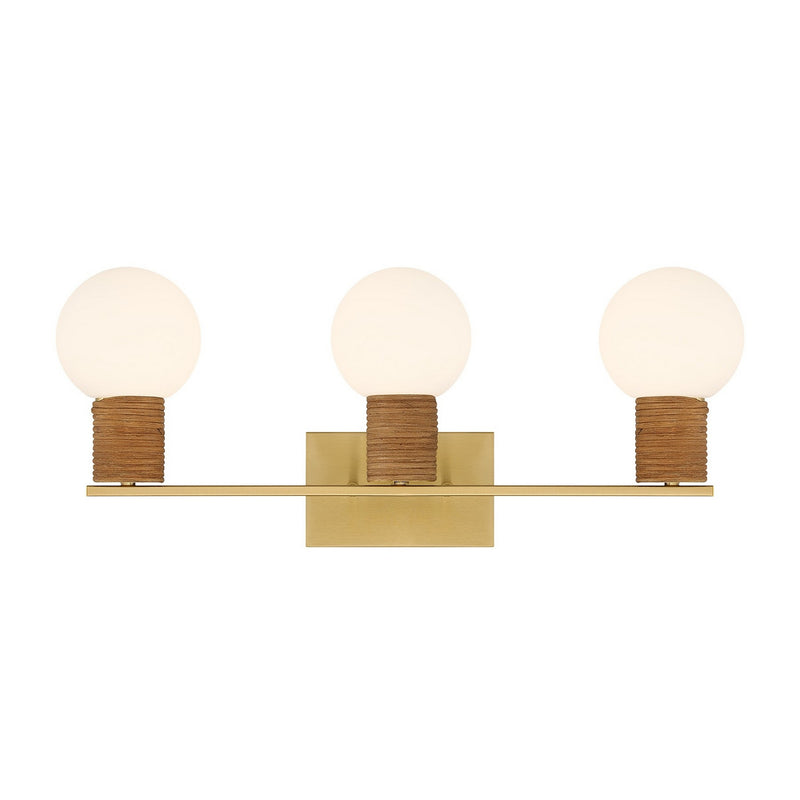 Savoy House - 8-4081-3-322 - Three Light Bathroom Vanity - Jarrell - Warm Brass