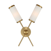 Savoy House - 9-3199-2-322 - Two Light Wall Sconce - Denison - Warm Brass
