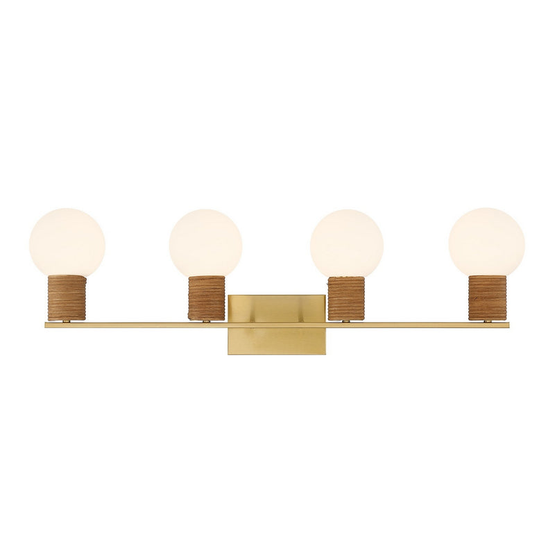 Savoy House - 8-4081-4-322 - Four Light Bathroom Vanity - Jarrell - Warm Brass