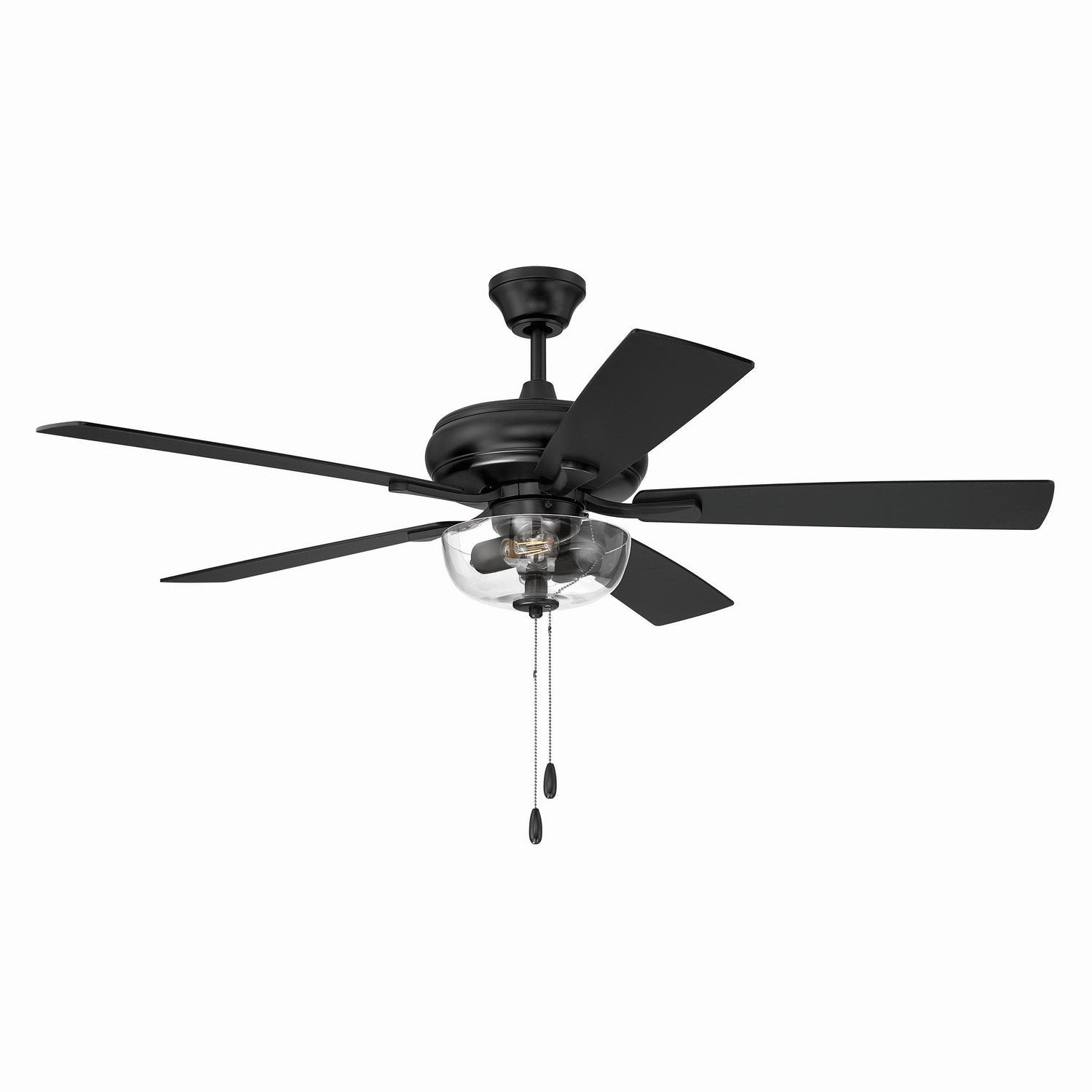 Craftmade - ECF201FB5-FBGW - 52" Ceiling Fan - EOS 2 Light Clear Bowl 52" Ceiling Fan - Flat Black
