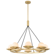 Minka-Lavery - 10388-876 - Eight Light Pendant - Olenne - Legacy Brass