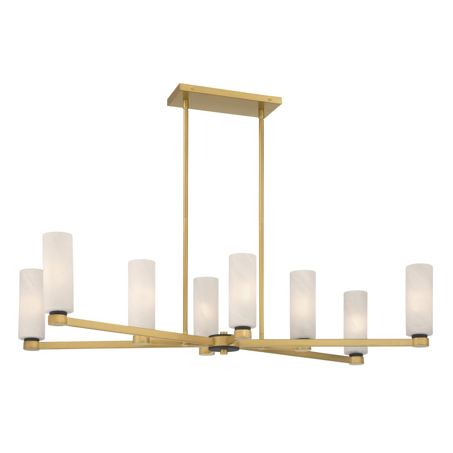 Minka-Lavery - 12327-876 - Eight Light Linear Chandelier - Wexmere - Legacy Brass