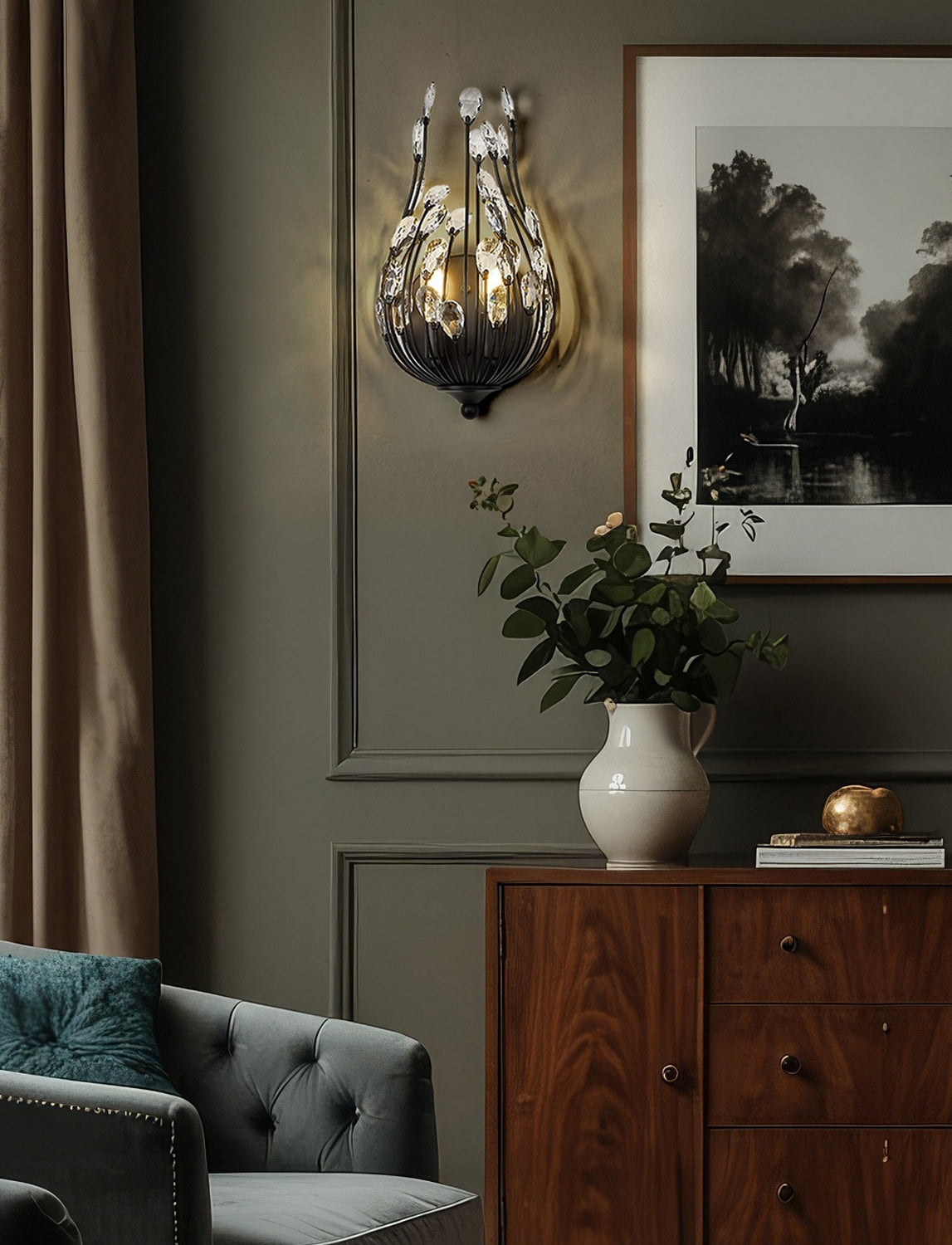 Z-Lite - 1957-2S-MB - Two Light Wall Sconce - Gabriella - Matte Black