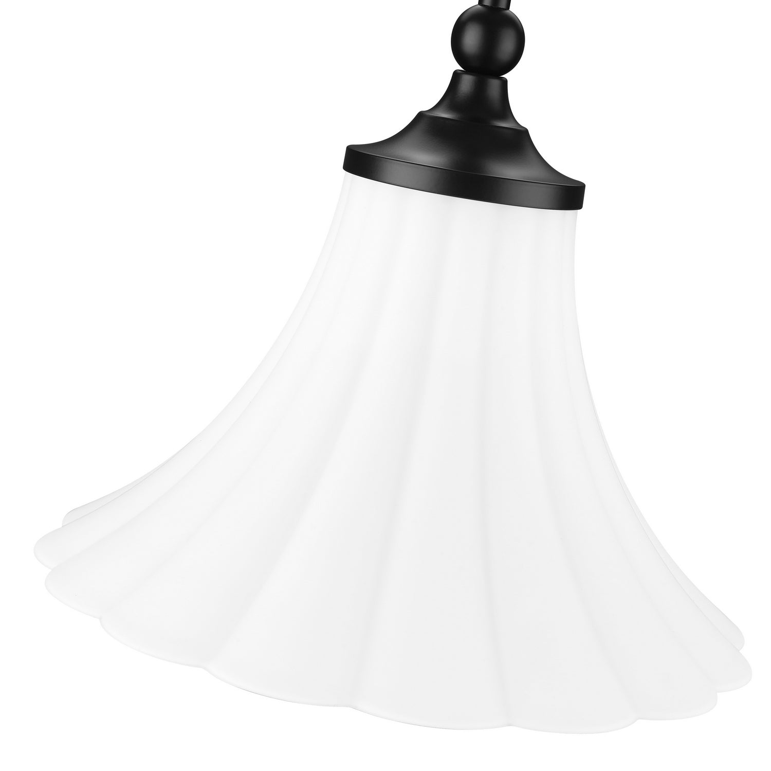 Z-Lite - 1958P12-MB - One Light Pendant - Fleur - Matte Black