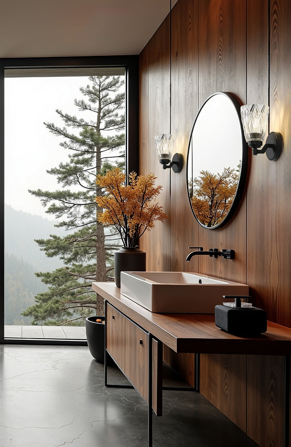 Z-Lite - 1960-1S-MB - One Light Wall Sconce - Andree - Matte Black