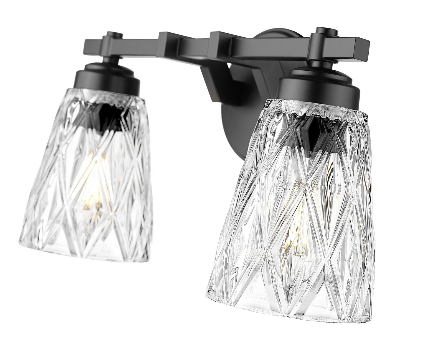 Z-Lite - 1960-2V-MB - Two Light Vanity - Andree - Matte Black