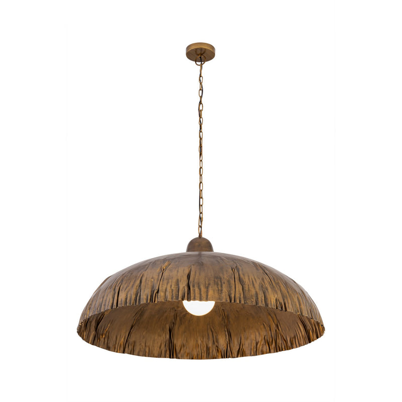 Minka-Lavery - 19915-789 - One Light Pendant - Zinnia - Antique Brass