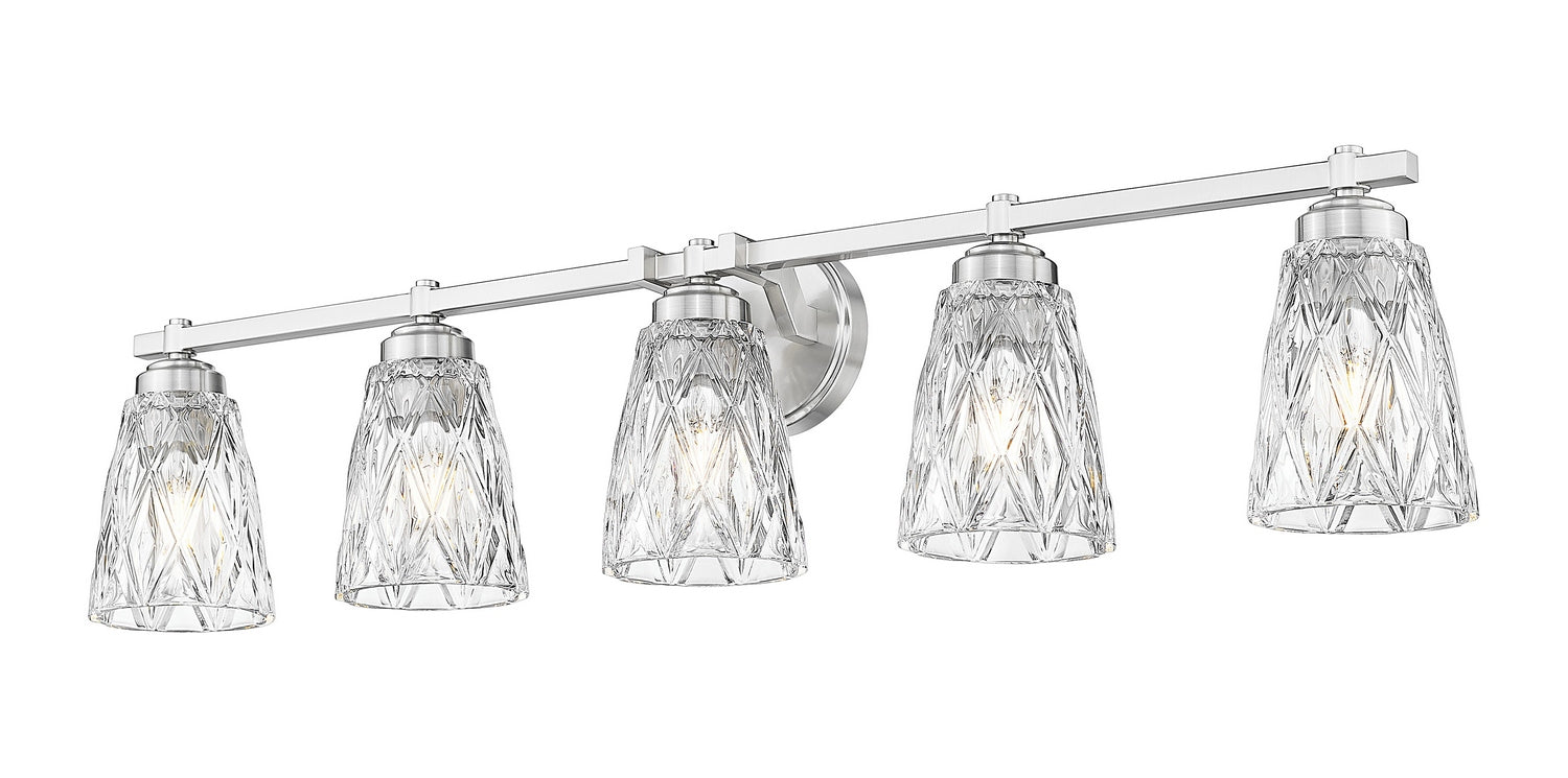 Z-Lite - 1960-5V-BN - Five Light Vanity - Andree - Brushed Nickel