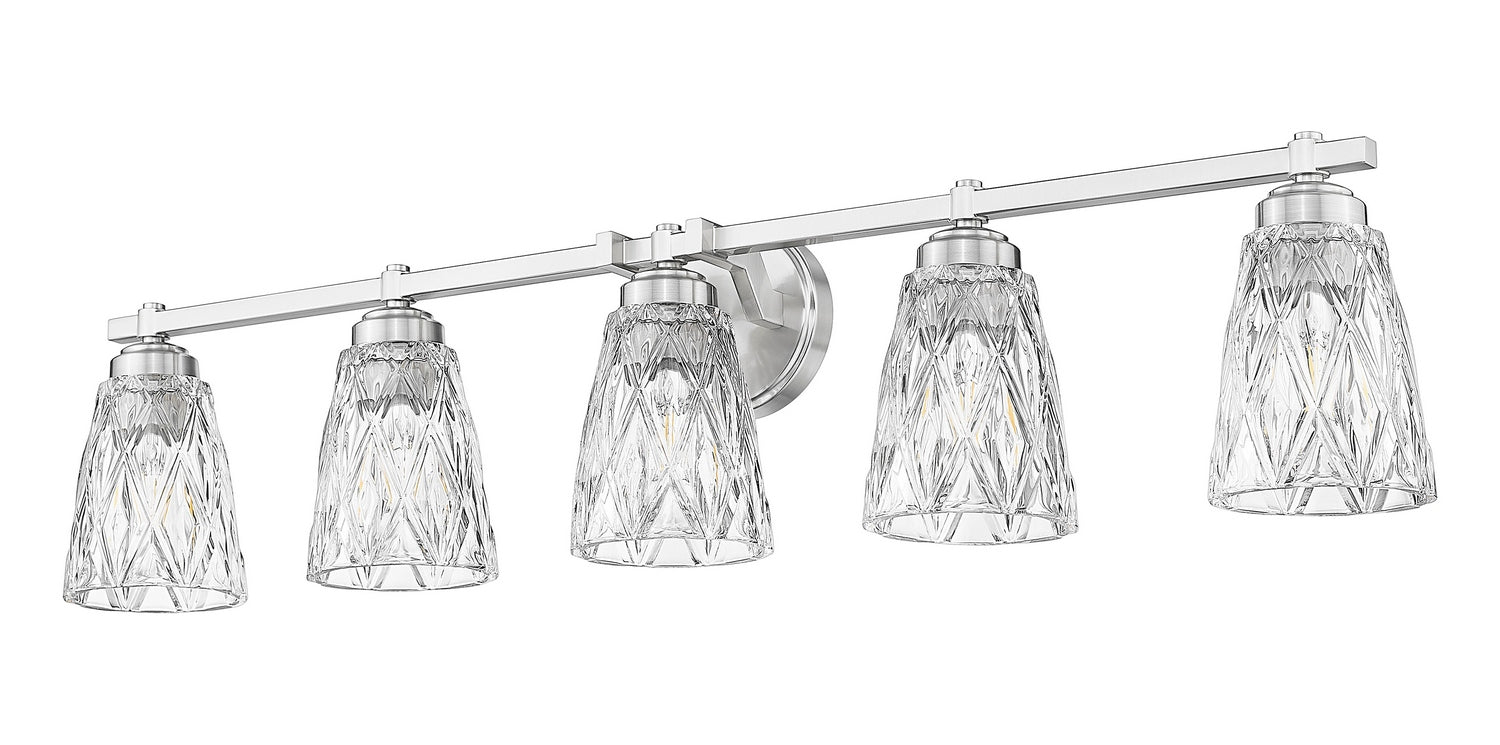 Z-Lite - 1960-5V-BN - Five Light Vanity - Andree - Brushed Nickel