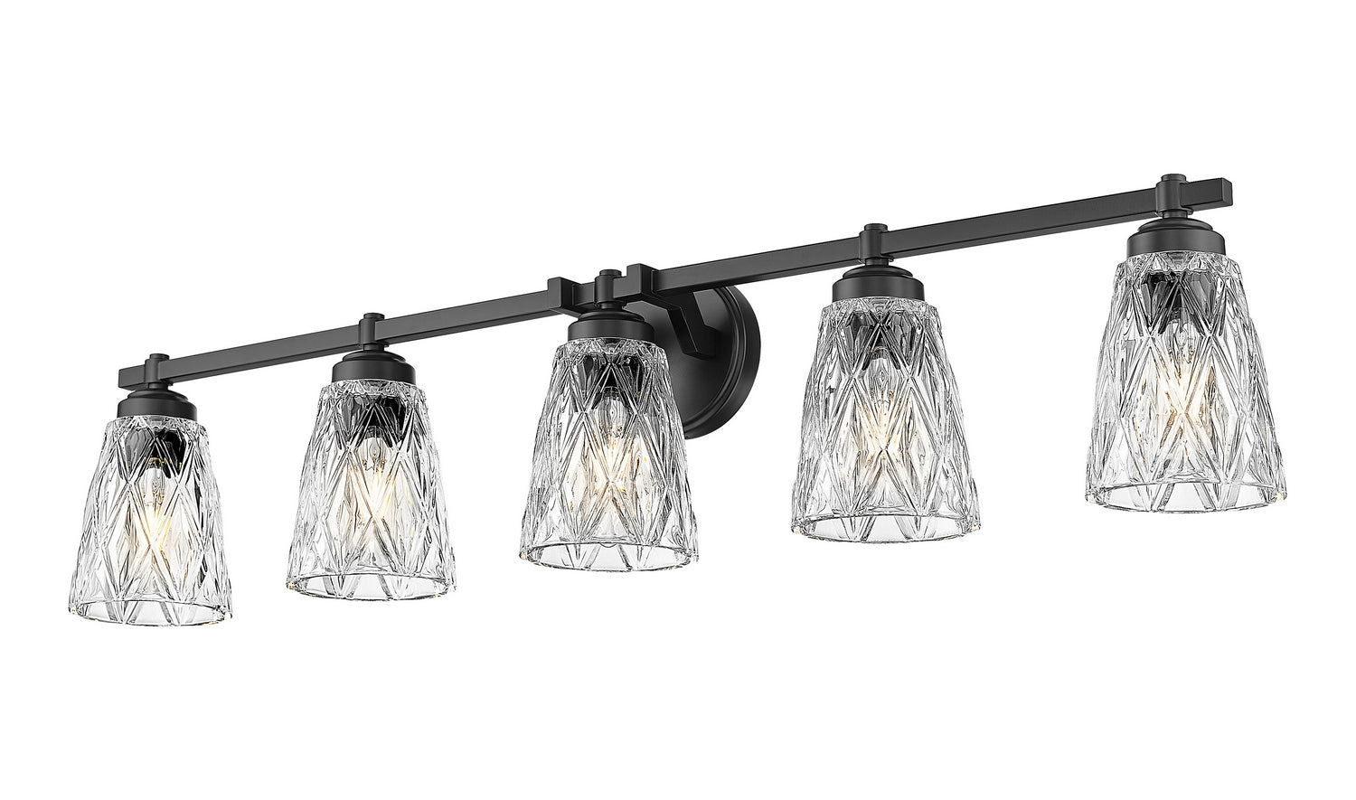 Z-Lite - 1960-5V-MB - Five Light Vanity - Andree - Matte Black