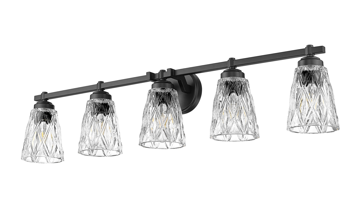 Z-Lite - 1960-5V-MB - Five Light Vanity - Andree - Matte Black