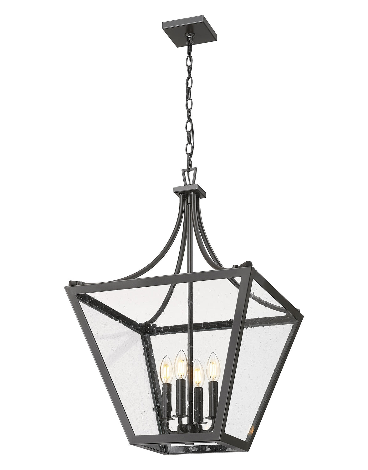 Z-Lite - 1961-4C-IO - Four Light Chandelier - Montalcino - Iron Ore