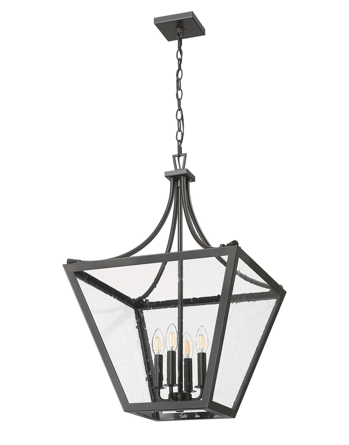 Z-Lite - 1961-4C-IO - Four Light Chandelier - Montalcino - Iron Ore